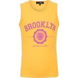 BRZ Collection Baskılı Kız Çocuk Sıfır Kol T-Shirt - Sarı - 3 Yaş