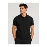 Brz Collection Erkek Polo Yaka T-Shirt Siyah