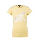 BRZ COLLECTION Kids Baskılı Kız Çocuk Kısa Kollu T-shirt (Sarı, 2 Yaş)