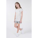 BRZ Collection Kız Çocuk Kısa Kollu T-Shirt - 5 Yaş - Ekru