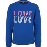 BRZ Collection Love Baskılı Kız Çocuk Sweatshirt - Saks Mavi - 2 Yaş