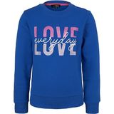 BRZ Collection Love Baskılı Kız Çocuk Sweatshirt - Saks Mavi - 3 Yaş