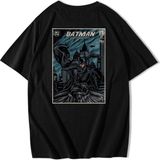 BRZ Collection Unisex Oversize Batman T-Shirt - Siyah - XL