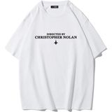 Brz Collection Unisex Oversize Directed By Christoper Nolan T-Shirt (Beyaz) - XL