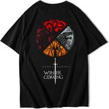 Brz Collection Unisex Oversize Game Of Thrones T-Shirt Siyah - 2XS