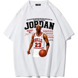 Brz Collection Unisex Oversize Michael Jordan T-Shirt (Beyaz)