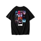 Brz Collection Unisex Oversize Spider-man: Into The Spider Verse T-shirt-siyah