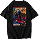 Brz Collection Unisex Oversize The Spectacular Spider-Man T-Shirt Siyah - XS