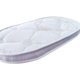 Brzn Home 60X90X10 Bambu Kumaş Anne Yanı Oval Beşik Yatagı - 60 x 90 cm