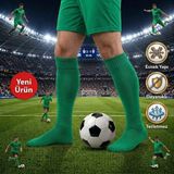 Bs Beyaz Shoes /40-45 standart) Futbol Maç Çorabı Futbol Tozluk Futbol Halısaha Çorabı Konç Halı Saha Çorabı - Yeşil