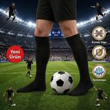 Bs Beyaz Shoes Futbol Çorabı Futbol Tozluk Futbol Halısaha Çorap Konç Halı Saha Çorabı Futbol Çorabı - 40 - 46 - Siyah