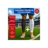 BS BEYAZ SHOES Profesyonel 2'li İKİ AYRI RENKLİ TABANSIZ KESİK TEKMELİK TUTUCU Futbol Sporcu Tozluğu Çorapı (Tekmelik Yoktur, 2 Çifttir.) 40-46 Standart