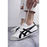Bs Beyaz Shoes Tayger Unisex Spor Ayakkabı Kaymaz Taban Oxford Sneakers - Beyaz - Siyah