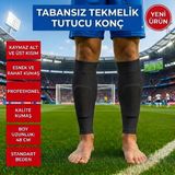 Bs Beyaz Shoes Tüm Spor Aktiviteler 40-46 Standart Profesyonel Tabansız Kesik Tekmelik Tutucu Futbol Sporcu Tozluğu Çorapı (Tekmelik Dahil Değildir.) - 40 - 46 - Siyah