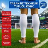Bs Beyaz Shoes Tüm Spor Aktiviteler 40-46 Standart Profesyonel Tabansız Kesik Tekmelik Tutucu Futbol Sporcu Tozluğu Çorapı (Tekmelik Dahil Değildir.) - 40 - 46