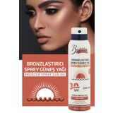 bs bubbles cosmetic 30 Spf Yoğun Bronzlaştırıcı Ve Nemlendirici Sprey Yağ Hızlı Ve 150ml