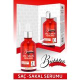 bs bubbles cosmetic Kırmızı Serum Saç Ve Sakal Besleyici Dolgunlaştırıcı Canlandırıcı Bakım Yağı 50ml