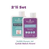 bs bubbles cosmetic Selülit Karşıtı Jel Ve Çatlak Bakım Kremi Set 2X 150ML