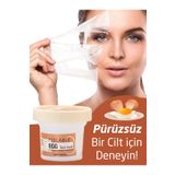 bs bubbles cosmetic Soyulabilir Collagen Takviyeli Yumurta Akı Gece Yüz Maskesi