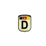 BS.Elektronik Etiketçilerin Vazgeçilmezi Arma Mini Aksesuar D (Deutschland) Almanya 3D Görünüm Sticker - 6x4,5 cm - Renkli