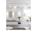 Bs Light 3 Adet 30w Led Beyaz Ray Spot Lamba 1 Metre Raylı Mağaza Ve Vitrin Armatürü Beyaz Kasa Beyaz Işık