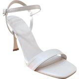 Bs Shoes 0090 Kadın Tek Bant Kadeh Ökçe Açık Ayakkabı Bej