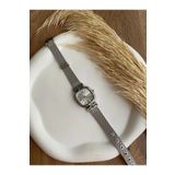BS STILL hasır kordon minimal kadın kol saati modern Gümüş renk vintage quartz