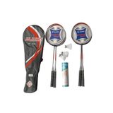 BS5500 4 ADET BADMİNTON RAKETİ+ÇANTASI+9 ADET BADMİNTON TOPU