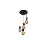 BSA LIGHTING Belur 4'lü Siyah Sarkıt Avize ( Ampul Dahil Değildir)