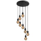 BSA LIGHTING Belur 8'li Siyah Sarkıt Avize (AMPUL DAHİL DEĞİLDİR)