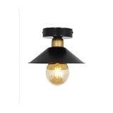 BSA LIGHTING Ufo Tekli Siyah Eskitme Yuvarlak Tavan Avize
