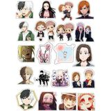 Bsb Japon Anime Sticker Telefon Laptop Notebook Tablet Defter Matara Stiker Etiket ST865