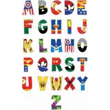 Bsb Marvel Harfler Sticker Telefon Laptop Notebook Tablet Defter Matara Stiker Etiket ST869