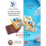 BSC Chocolate Samsun Çikolata 100 Adetli li 600 Gr Erkek Bebek Kuşak Sargılı Madlen Çikolata