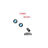 BsElektronik BMW Anahtar Uyumlu Damla Sticker Logo Yapışkanlı 10 mm 2 Adet