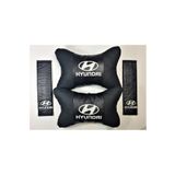 BsElektronik Hyundai Papyon Yastık Boyun Yastığı + Emniyet Kemeri Kılıfı Takım Beyaz Logo yastık1200000305