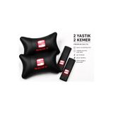 BsElektronik Seat Papyon Yastık Boyun Yastığı + Emniyet Kemeri Kılıfı Takım