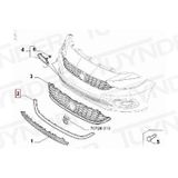 BSG Fiat Egea 2015 Tampon Panjuru Ön Alt Kaplama , Radyatör Panjuru ( Siyah ) (Oem No:735645986)