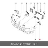 BSG Renault Duster 2010- Tampon Alt Deflektörü Sol (Oem No:214990059R)