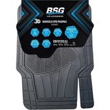 Bsg Universal 3D Havuzlu Siyah 5 Parça Tüm Araçlara Uyumlu Paspas 2 Adet