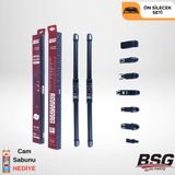 Bsg Volkswagen Crafter 2006-2016 Universal 2'li Muz Tipi Ön Silecek Seti