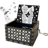 BSIKAIK Ahşap Müzik Kutusu Arkadaşı için Hediye Ahşap Müzik Kutusu Ahşap Müzik Kutusu Kadınlar Erkekler Anne Erkek Kız Arkadaşları için Hediyeler - DH431