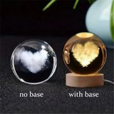 Bşk Virgo 3D Kristal Küre Gece Lambası - Gün Işığı - Kalp