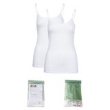 BSM 045003 BYN İP ASKILI STRECH 2 Lİ ATLET Kahverengi B0123M045003 Beyaz M