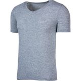 BSM 41603 Gri Modal V Yaka Kısa Kol Erkek Body