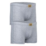 BSM 44203 2'li Stretch Gri Kısa Erkek Boxer