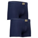 BSM 44203 2'li Stretch Lacivert Kısa Erkek Boxer
