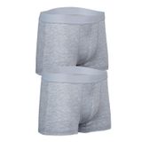Bsm Erkek 2' li Stretch Boxer 44253 Koyu Gri B0120M044253 Gri L