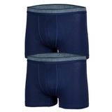 Bsm Erkek 2' li Stretch Boxer 44253 Koyu Gri B0120M044253 Lacivert 3XL