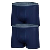 Bsm Erkek 2' li Stretch Boxer 44253 Koyu Gri B0120M044253 Lacivert L